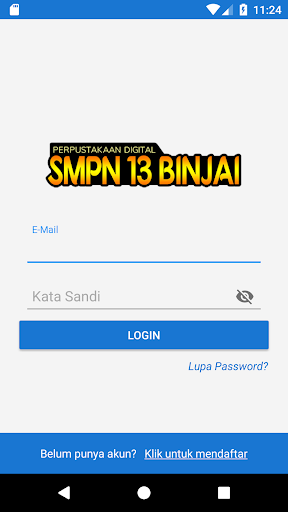 Android application PERPUSTAKAAN DIGITAL SMPN 13 B screenshort