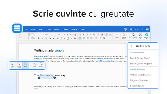 MobiOffice: Word, Sheets, PDF Screenshot