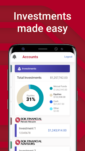 Bank of Oklahoma Mobile Screen 2