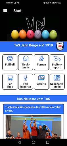 Android application TuS Jahn Berge 1919 e.V. screenshort