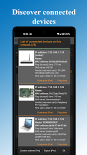 Snímek obrazovky WiFi Analyzer Pro