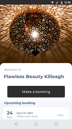 Android application Flawless Beauty Cork screenshort
