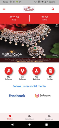 Android application K.MITTALAL JEWELLERS screenshort