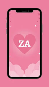 A + Z Letters Love Wallpaper