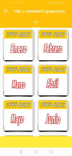 Hijri y calendario gregoriano Screen 2