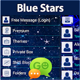 GO SMS Blue Stars Theme icon