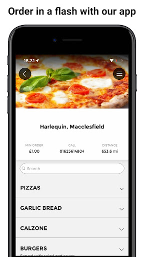 Android application Harlequin, Macclesfield screenshort