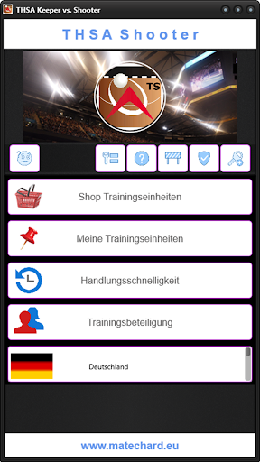 Android application Handball Training THSA-TS screenshort