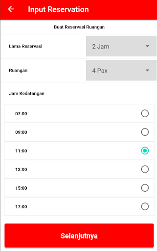 Popcorn Reservation Screen 3