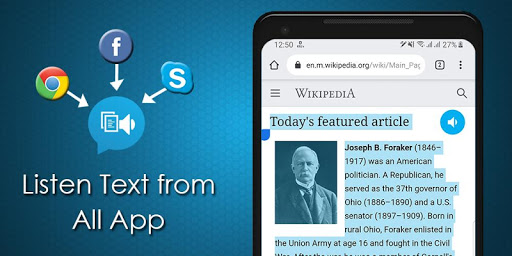 Android application Text to Speech for All App TTS screenshort