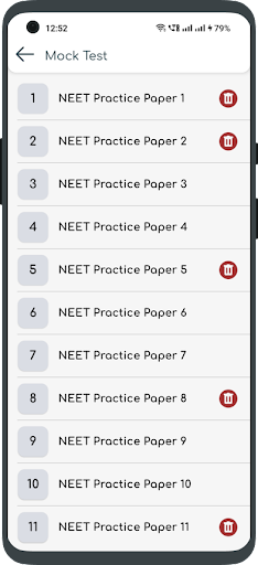NEET Test Series 2025 Screen 2