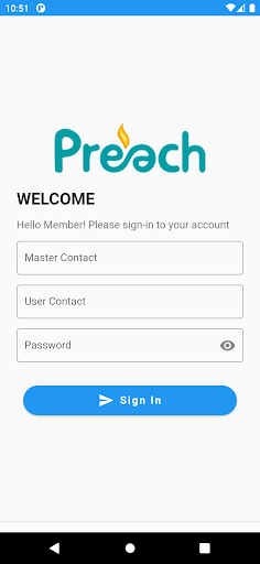 Android application Homeo Camp - Preach screenshort