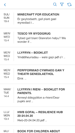 Ysgol ID Hooson Screen 2