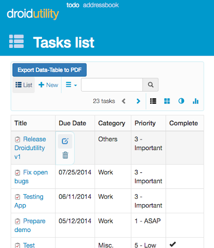 Android application To Do | Task List screenshort