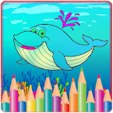 Sea Animals Coloring Book icon