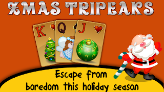Xmas TriPeaks, card solitaire - Screenshot 2