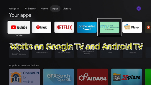 Android application GTV APK Uninstaller screenshort