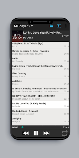 Android application MFPlayer screenshort