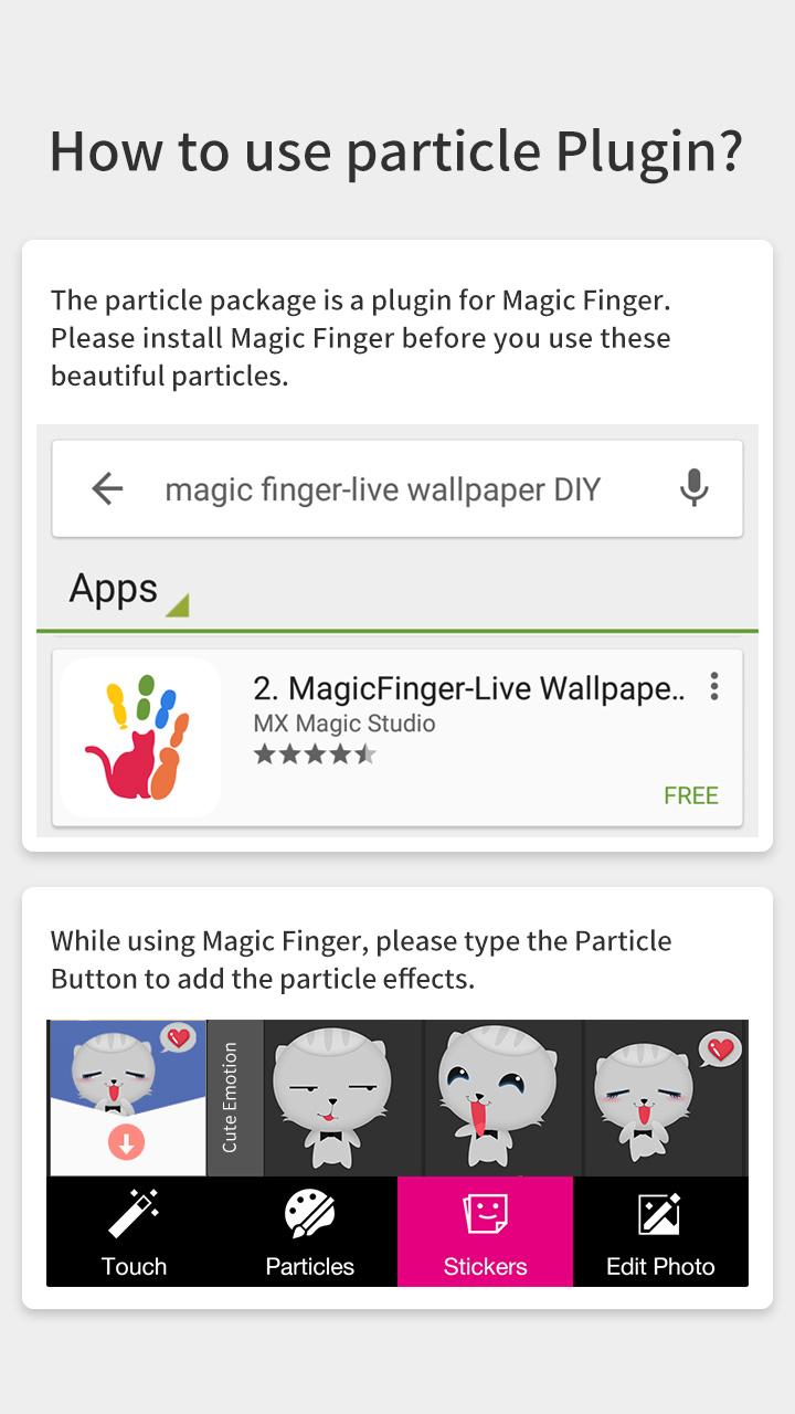 Android application Black Cat-Magic Finger Plugin screenshort