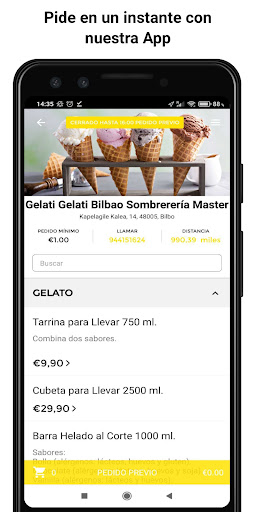 Android application Gelati Gelati screenshort