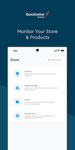 Android application Quickteller Business screenshort