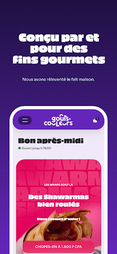 Android application Goûts & Couleurs screenshort