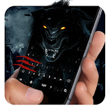 Black Wild Wolf Keyboard icon