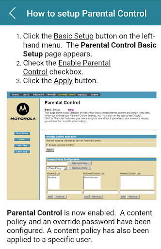 Motorola Modem Router Guide Screen 3