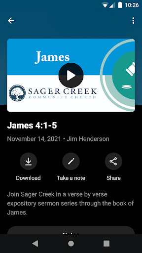Sager Creek Community Church Screen 2