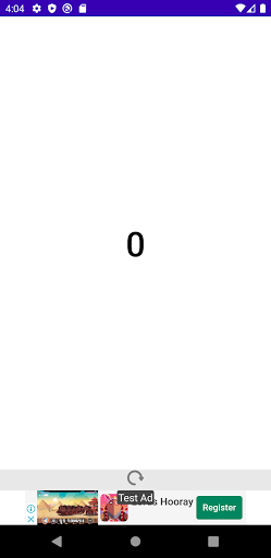 Android application Click Counter screenshort