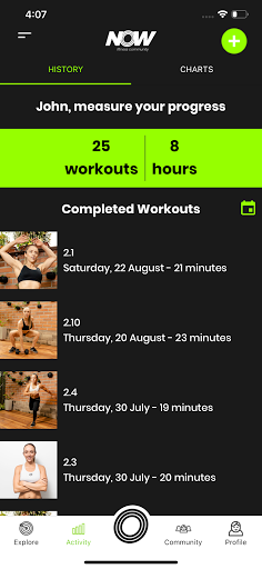 NOW Fitness Community Screen 2