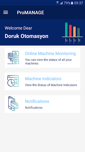 Android application ProMANAGE Mobile screenshort