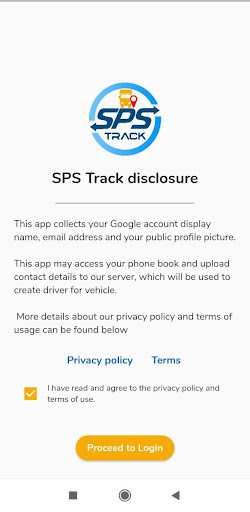 SPS TRACK Screen 2