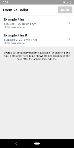 Eventive Ballot Screen 2