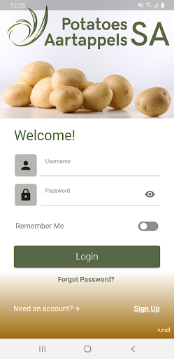 Android application Potatoes SA screenshort