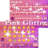 Pink Glitter Keyboard Theme icon