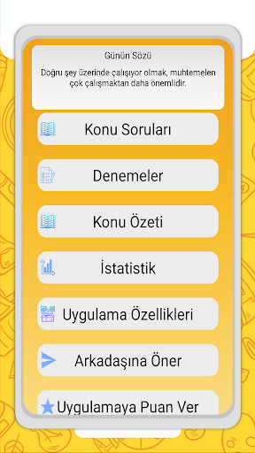 Android application TYT Türkçe Soru Bankası screenshort