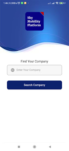 Android application Sky Mobility Platform screenshort