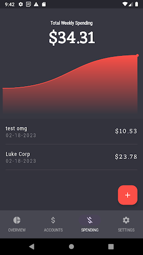 Android application Jake | Expense Tracker screenshort