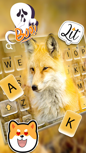 Sweet Fox Keyboard Background Screen 2