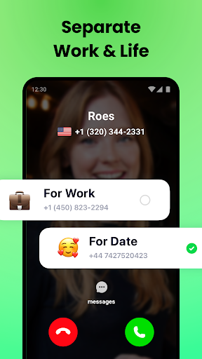 Screenshot of 2nd Phone Number - Text & Call