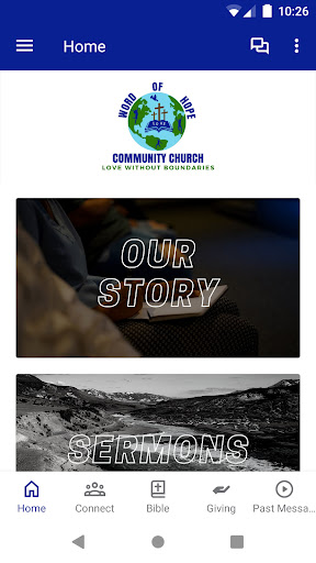 Android application Word of Hope Church Wauwatosa screenshort