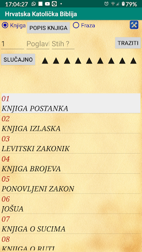 Android application Katolička Biblija screenshort