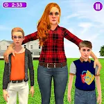 Cover Image of Herunterladen Virtuelles Familien-Mutter-Babysitting-Spiel  APK