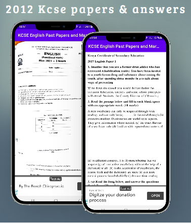 Android application Kcse 2012: past papers. screenshort
