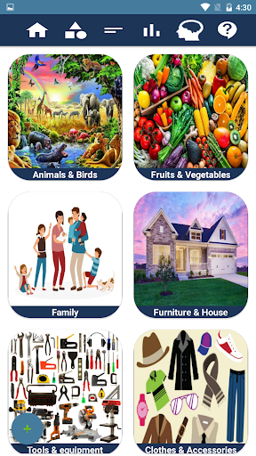 Android application البسيط لتعلم اللغة الانجليزية screenshort
