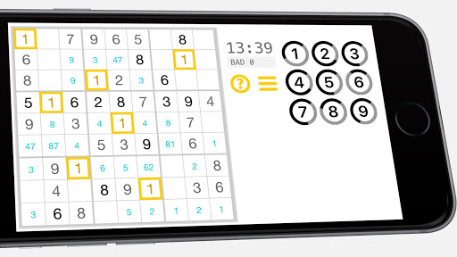 Android application TapTapSudoku screenshort