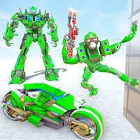Обезьяна робот преобразование игры-велосипед робот