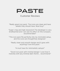 Paste - Minimal Icon Pack
