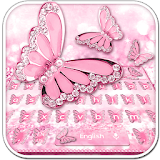 Pink Diamond Butterfly Keyboard icon